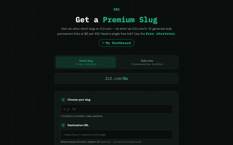 2R2 — Get a Premium Slug — screenshot