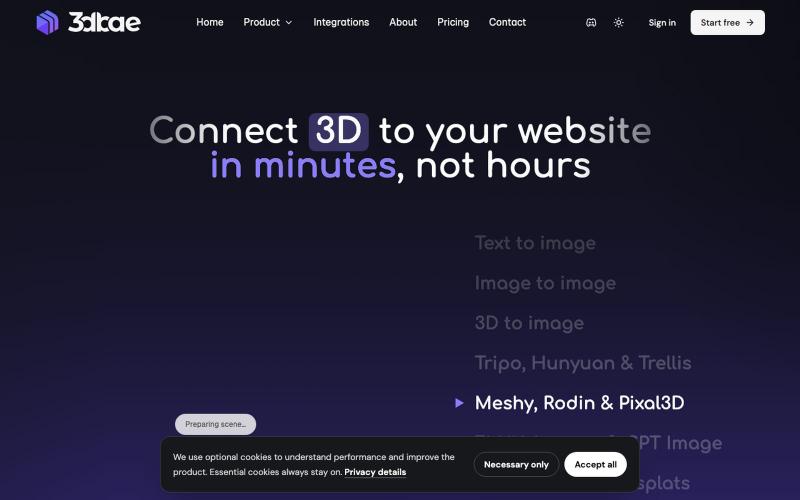 3D Product Configurator & Visual AI Workflows | 3DBAE — screenshot