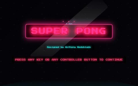 Super Pong Game — screenshot