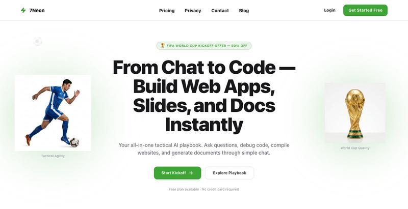 7Neon — AI Workspace — screenshot