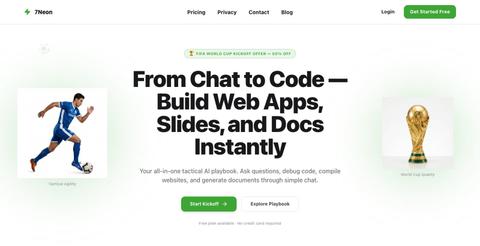 7Neon — AI Workspace — screenshot