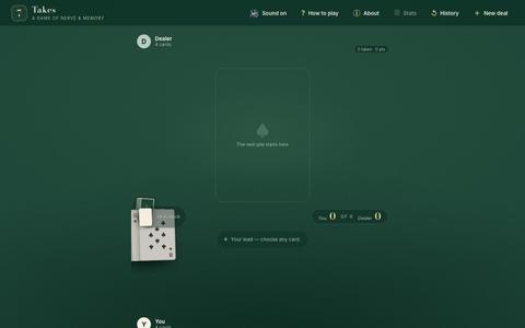 7 Takes — A game of nerve & memory — screenshot