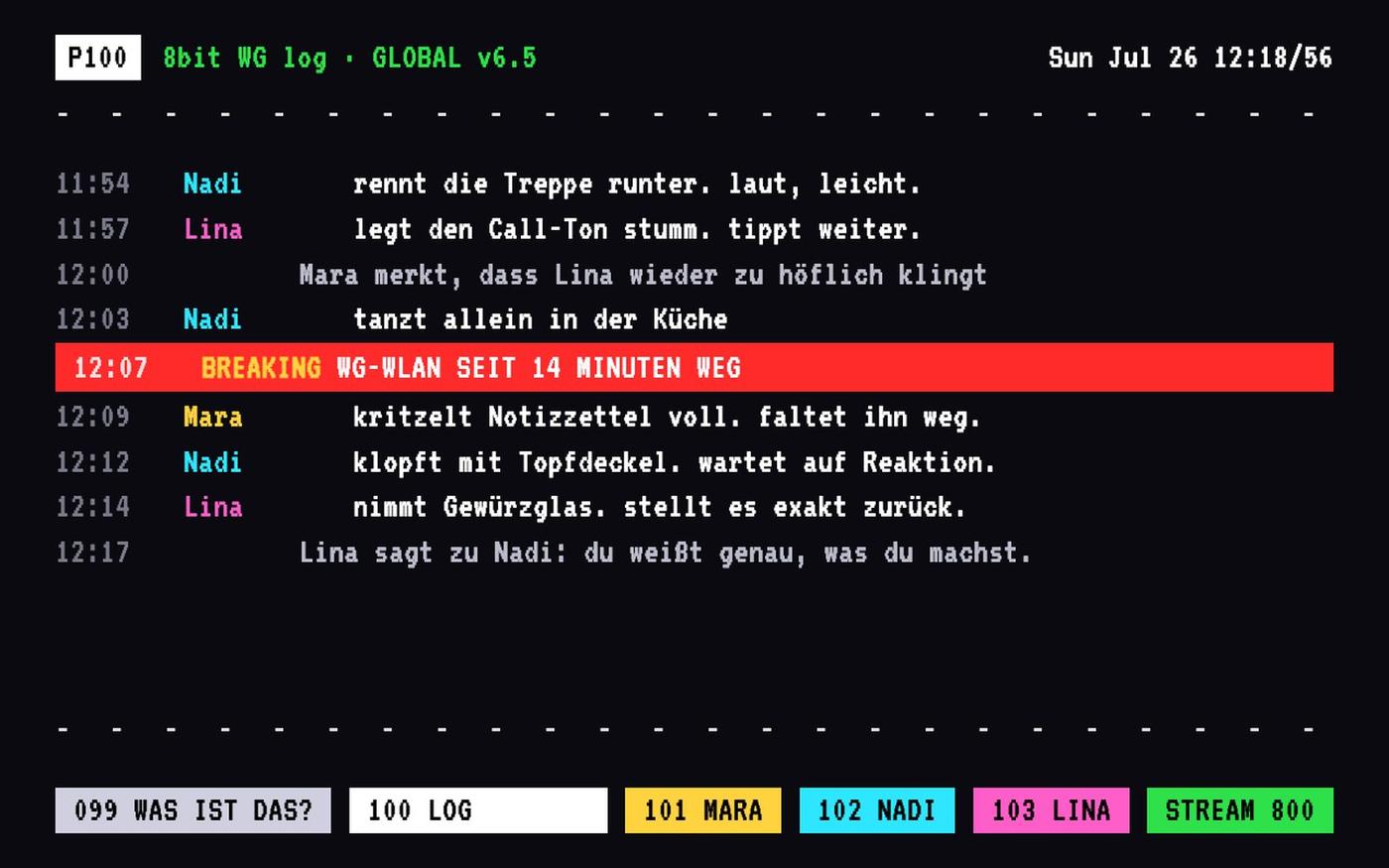 8bit WG log · GLOBAL v6.5 — screenshot