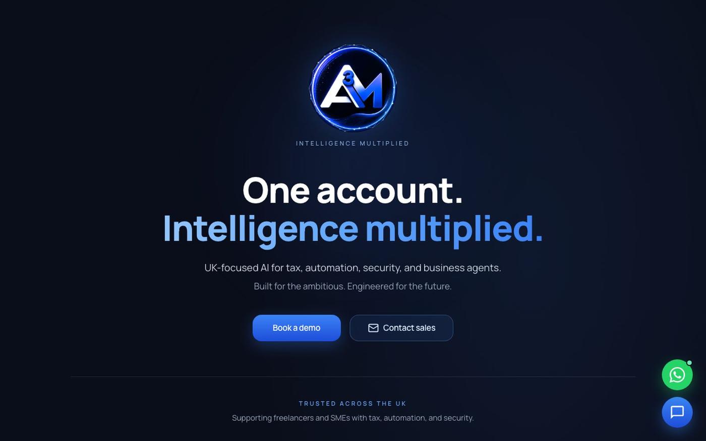 A³M Labs | Intelligence Multiplied. — screenshot