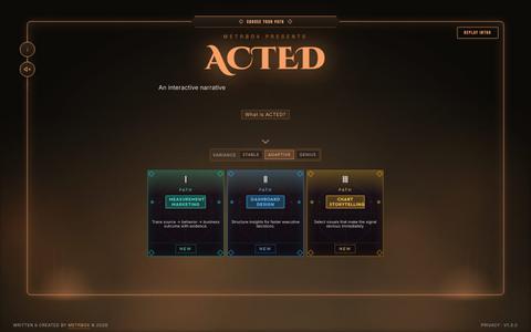 ACTED Story Sprint — screenshot