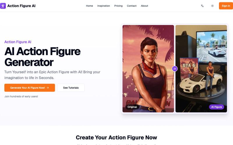 Action Figure AI | Turn Yourself into an Epic Action Figure with AI! — screenshot