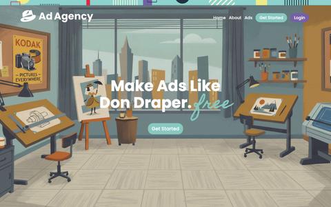 The World's First AI Ad Agency — screenshot