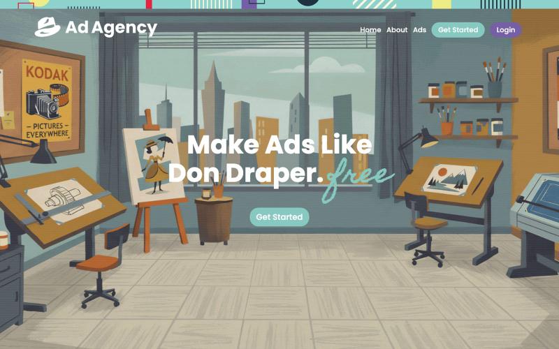 The World's First AI Ad Agency — screenshot