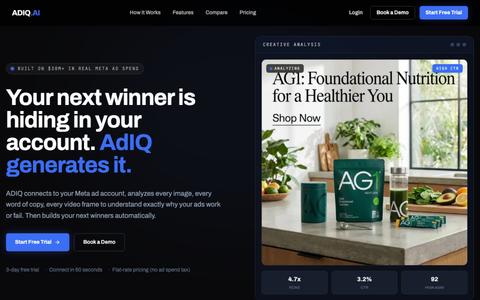 AdIQ.AI - AI-Powered Ad Intelligence — screenshot