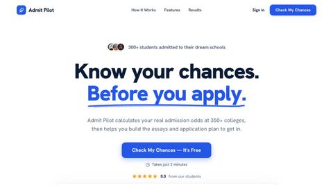 Admit Pilot - Your Admissions Copilot — screenshot
