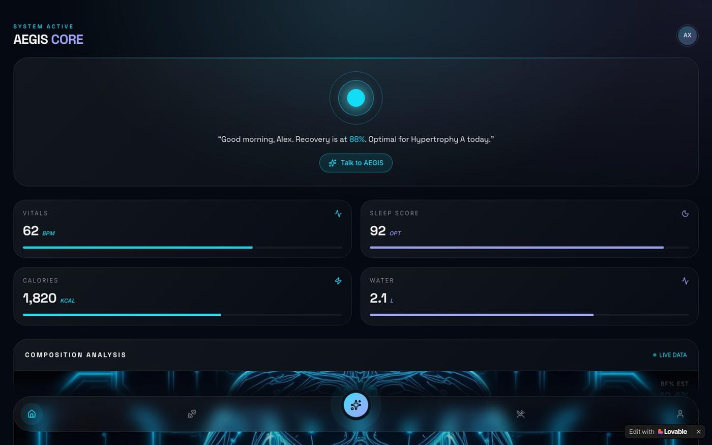 Aegis AI — Your Intelligent Health Coach — screenshot