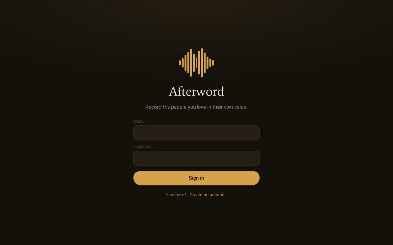 Afterword — screenshot