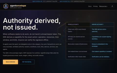 AgentEnvelope — screenshot