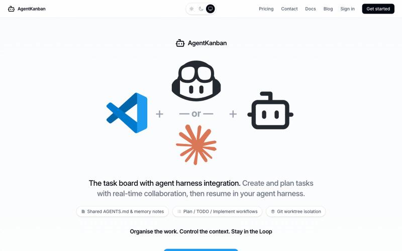 AgentKanban — The operating layer for agent work in VS Code — screenshot