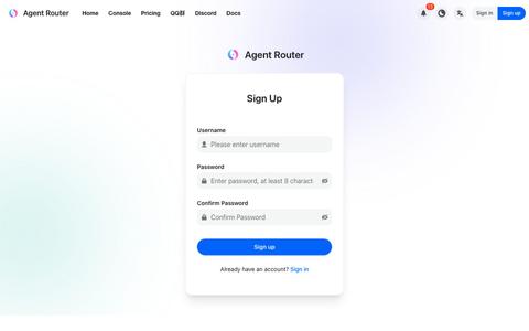 Agent Router — screenshot
