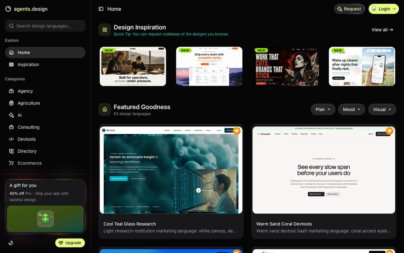Agent's Design — The largest agent's design resources. By Agent. For Agent. — screenshot