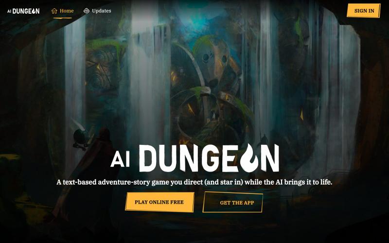 AI Dungeon — screenshot
