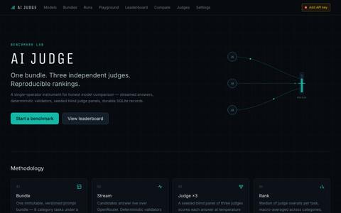 AI Judge — screenshot