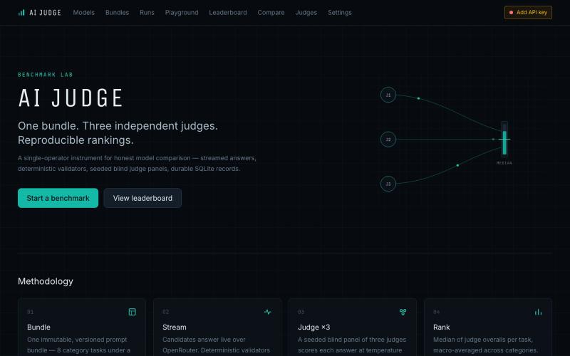 AI Judge — screenshot