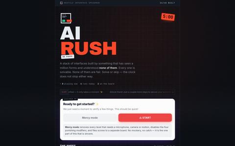 AI Rush — screenshot