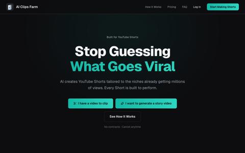 AI Clips Farm | Clip Videos and Create AI Shorts — screenshot