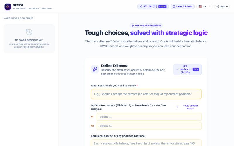 DECIDE — screenshot