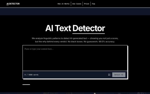 AI Detector – Free AI Checker: Fast, Accurate & No Sign-Up — screenshot