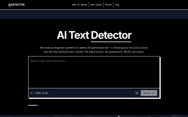 AI Detector – Free AI Checker: Fast, Accurate & No Sign-Up — screenshot