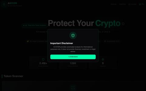 AIDYOR - AI Crypto Scanner — screenshot