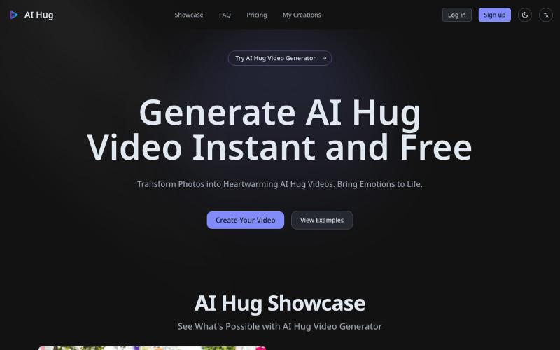 AI Hug - Free Online AI Hug Video Generator — screenshot