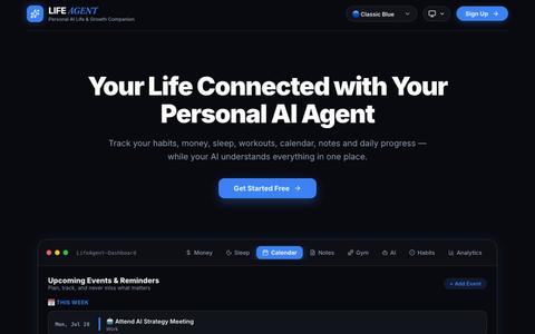 LifeAgent - All-In-One Personal Progress & AI Coach — screenshot