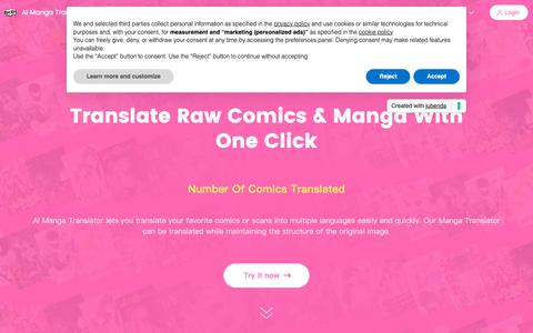 AI Manga Translator - Precise Online Manga Translation — screenshot