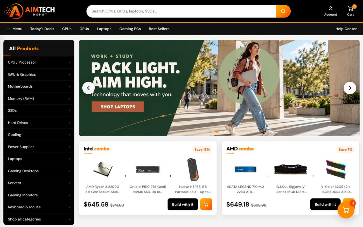 AIM Tech Depot | AIM Tech Depot — screenshot