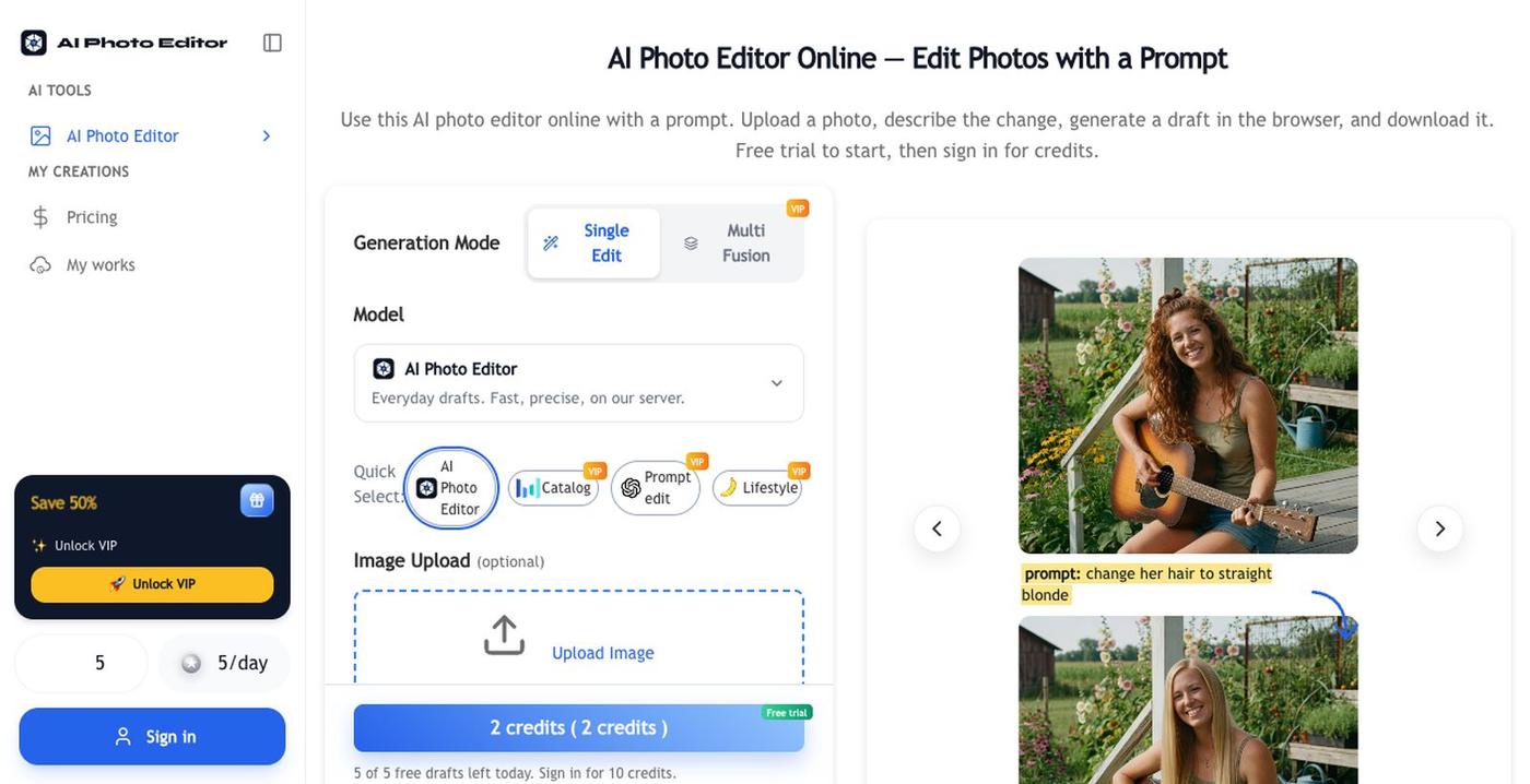 aiphotoreditor-com — screenshot