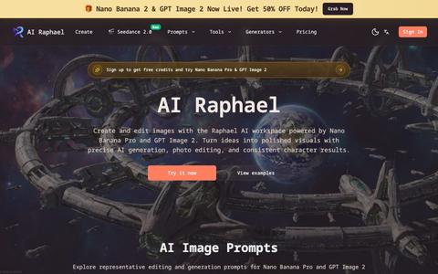 Raphael AI - Free Image Generator & Photo Editor (AI Raphael) — screenshot