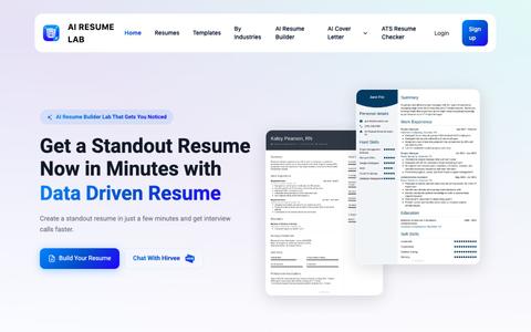 AI Resume Lab — screenshot
