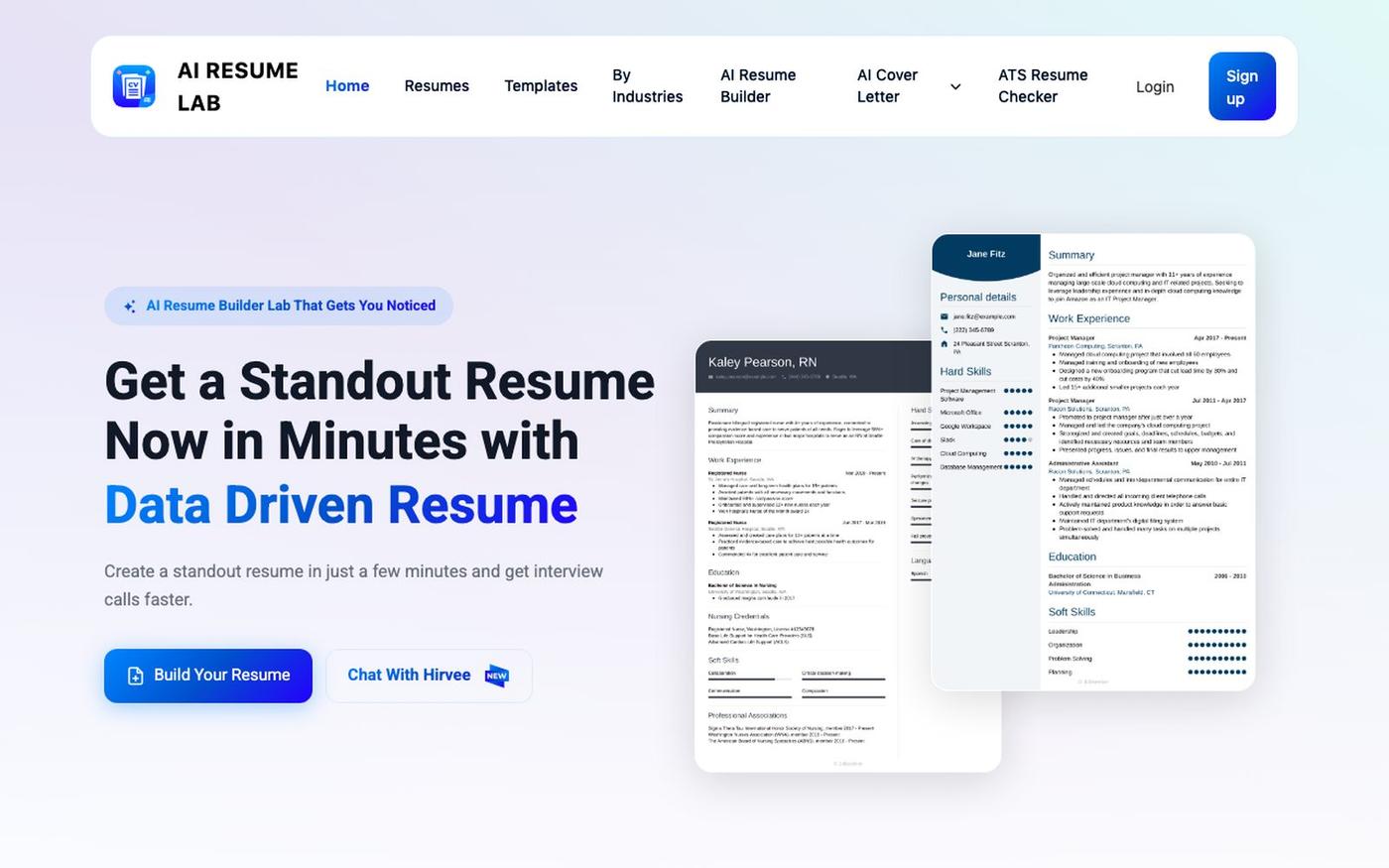 AI Resume Lab — screenshot