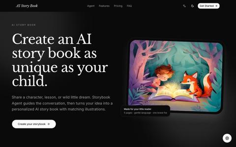 AI Story Book Creator | Personalized Children's Stories — screenshot