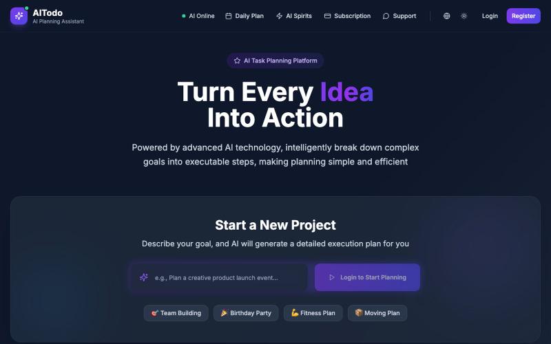 AI Todo - AI Planning Assistant — screenshot