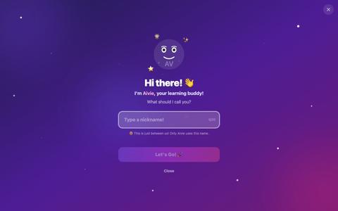Aivie - AI Learning Platform for Kids — screenshot