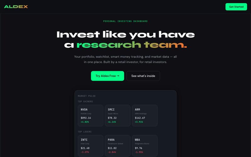 Aldex — screenshot