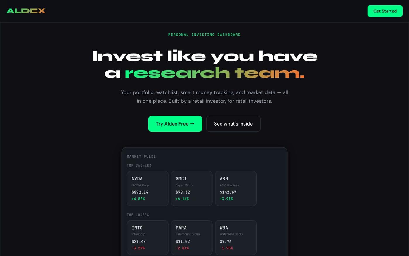 Aldex — screenshot