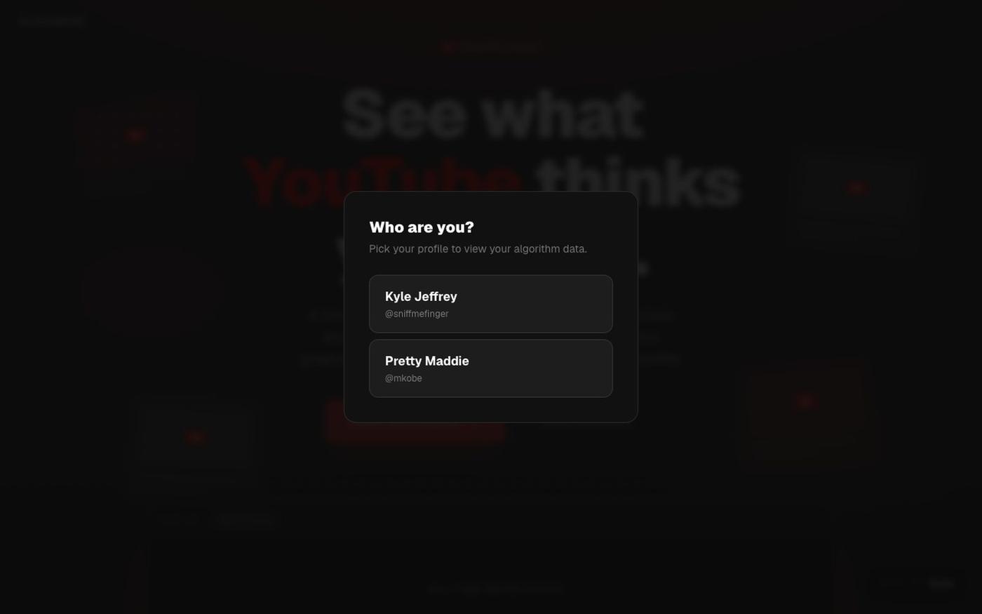 Algomon — YouTube Algorithm Tracker | Monitor What YouTube Recommends You — screenshot