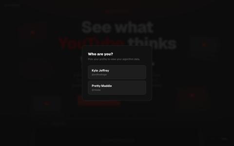 Algomon — YouTube Algorithm Tracker | Monitor What YouTube Recommends You — screenshot
