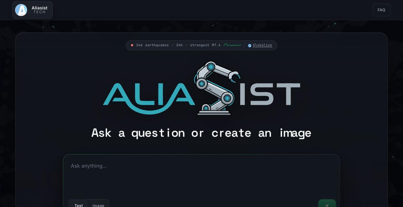 RAG System — Aliasist Tech — screenshot