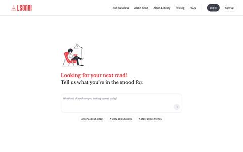 Best AI Tool for Story Writing | AlsonAI — screenshot