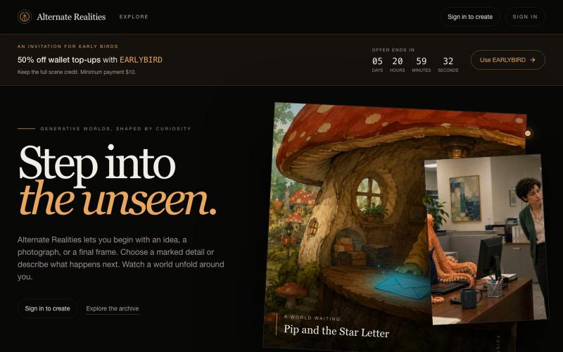 Alternate Realities — screenshot