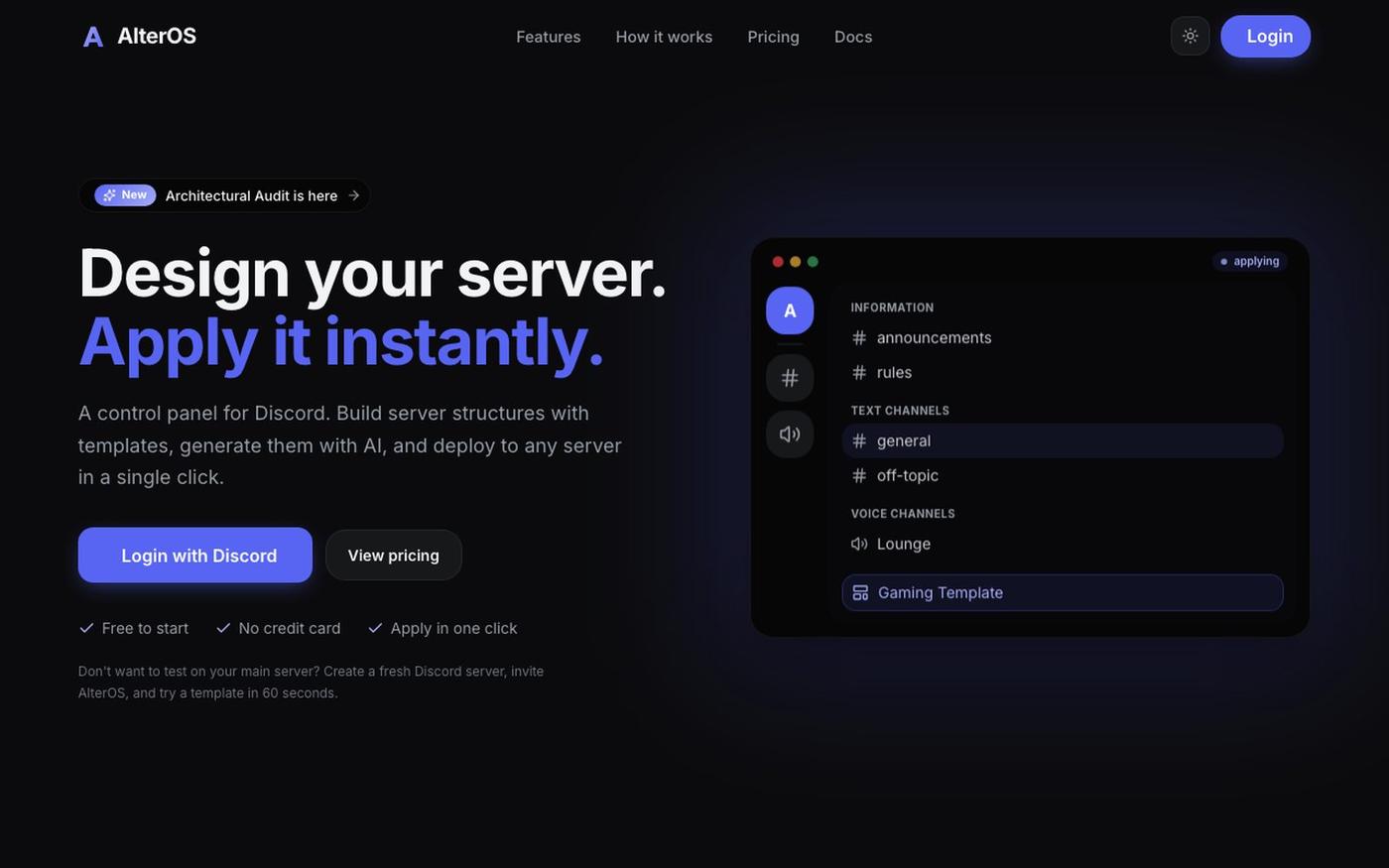 AlterOS — screenshot
