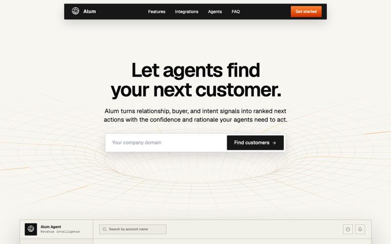 Alum | Path Intelligence for AI GTM Agents — screenshot