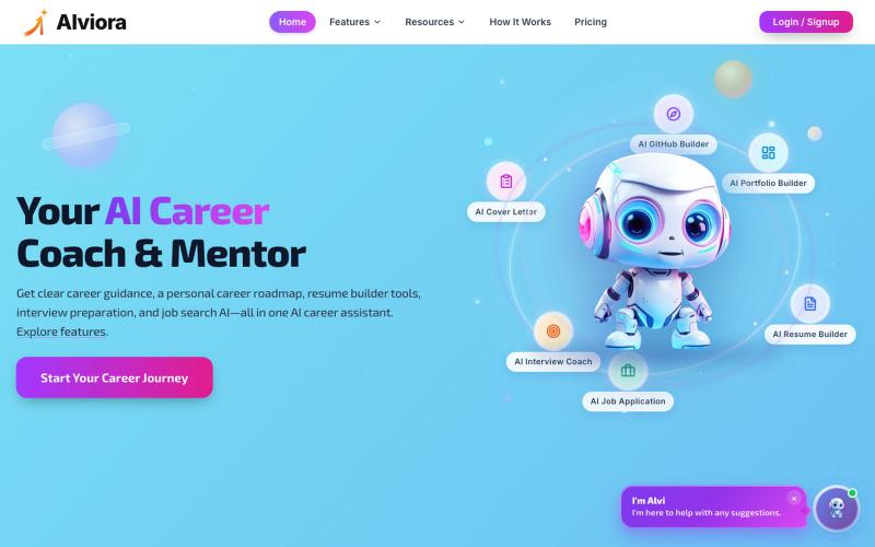 AI Career Intelligence Platform | Alviora AI — screenshot